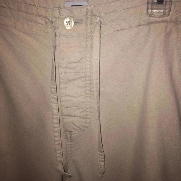 Gap drawstring tan pants sz sm - Picture 3 of 6